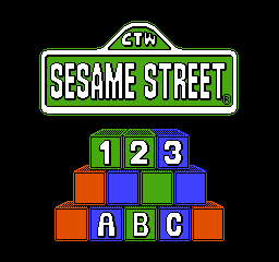 Sesame Street ABC & 123 (USA) Title Screen